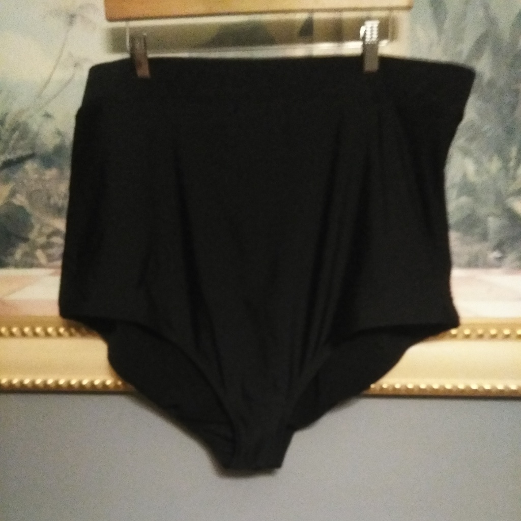 Swim By Cacique Size 28 High Waisted Bottoms Black